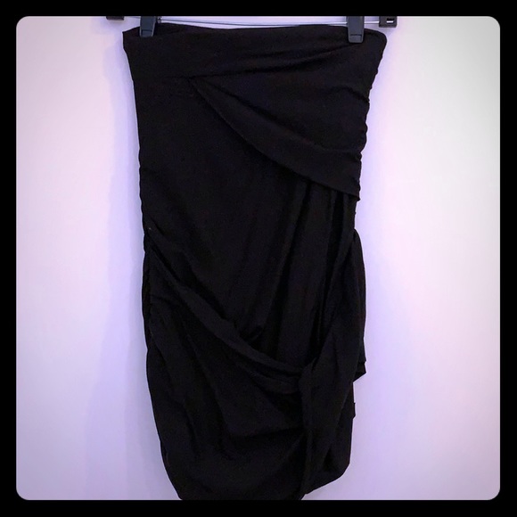 Carven black ruching skirt - Picture 4 of 8